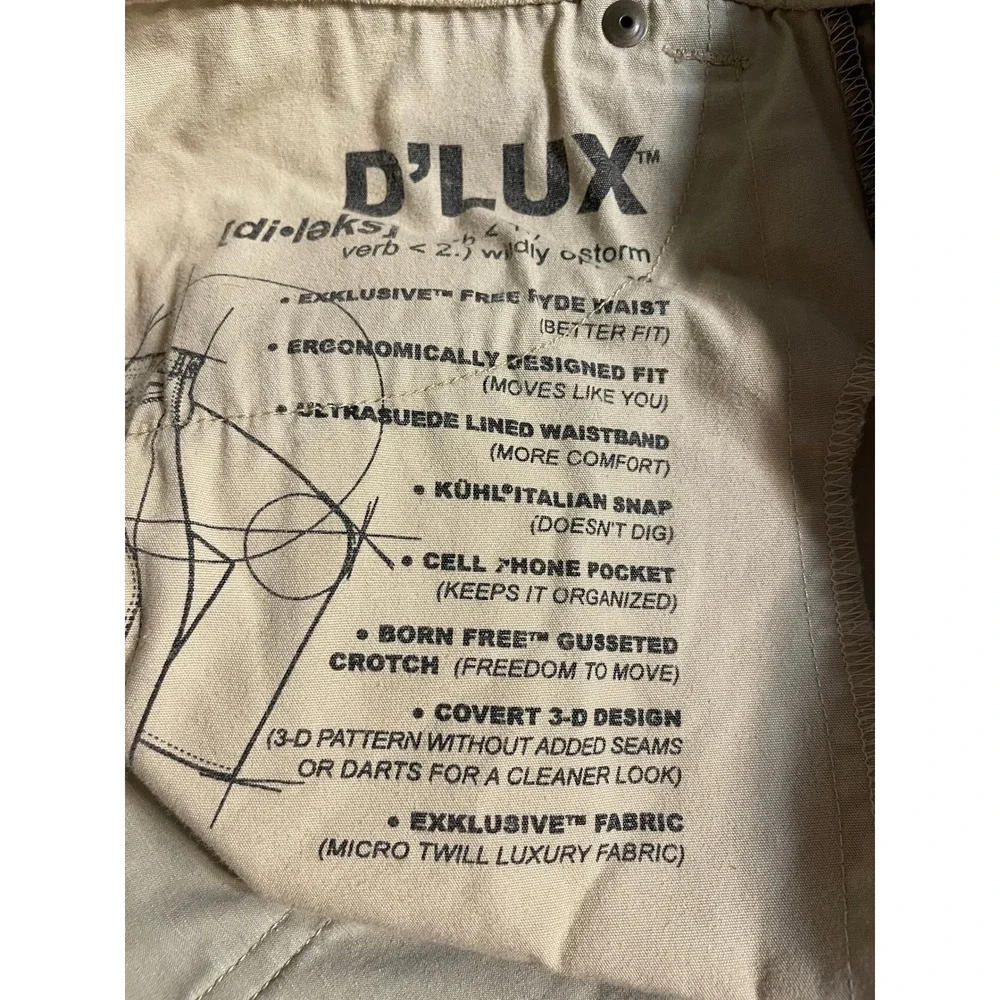 Kühl D'Lux Vintage Patina Dye Men's Pants Sz 33x32 27